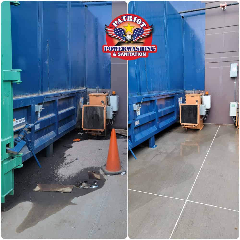 Dumpster Pad / Compactors Cleaning image