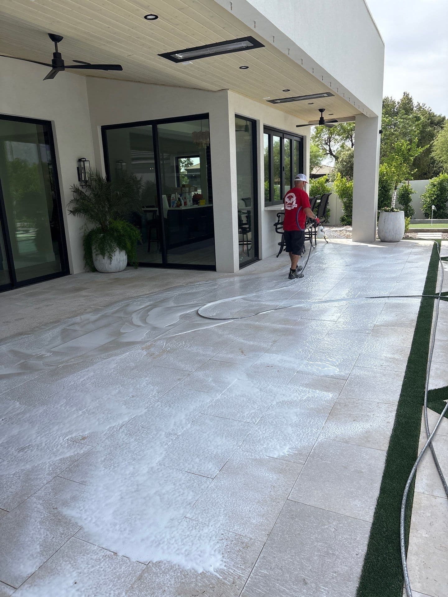 Project Post-Construction Patio Cleaning on a Paradise Valley New Build image