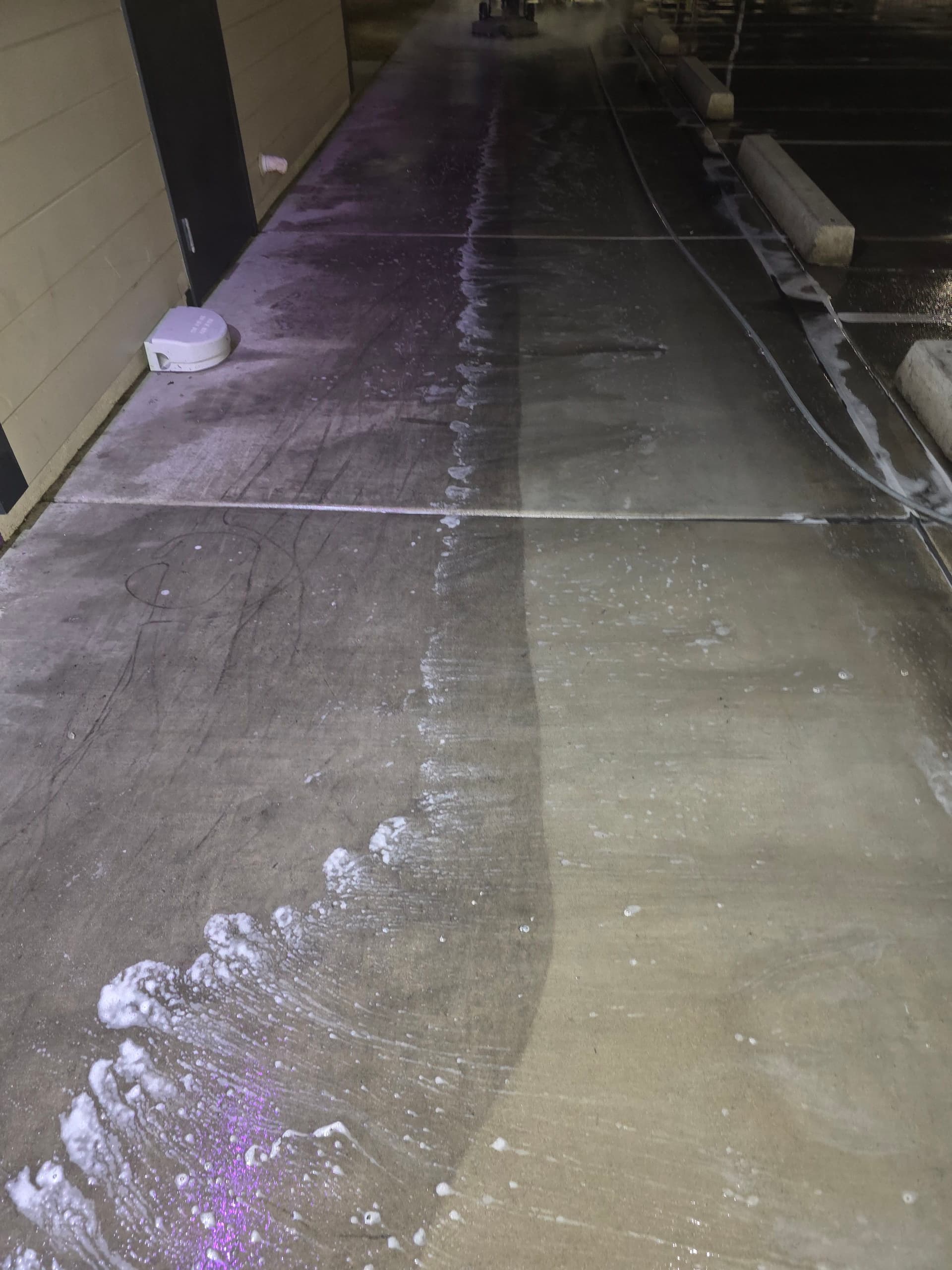 Nighttime Power Washing in Action image