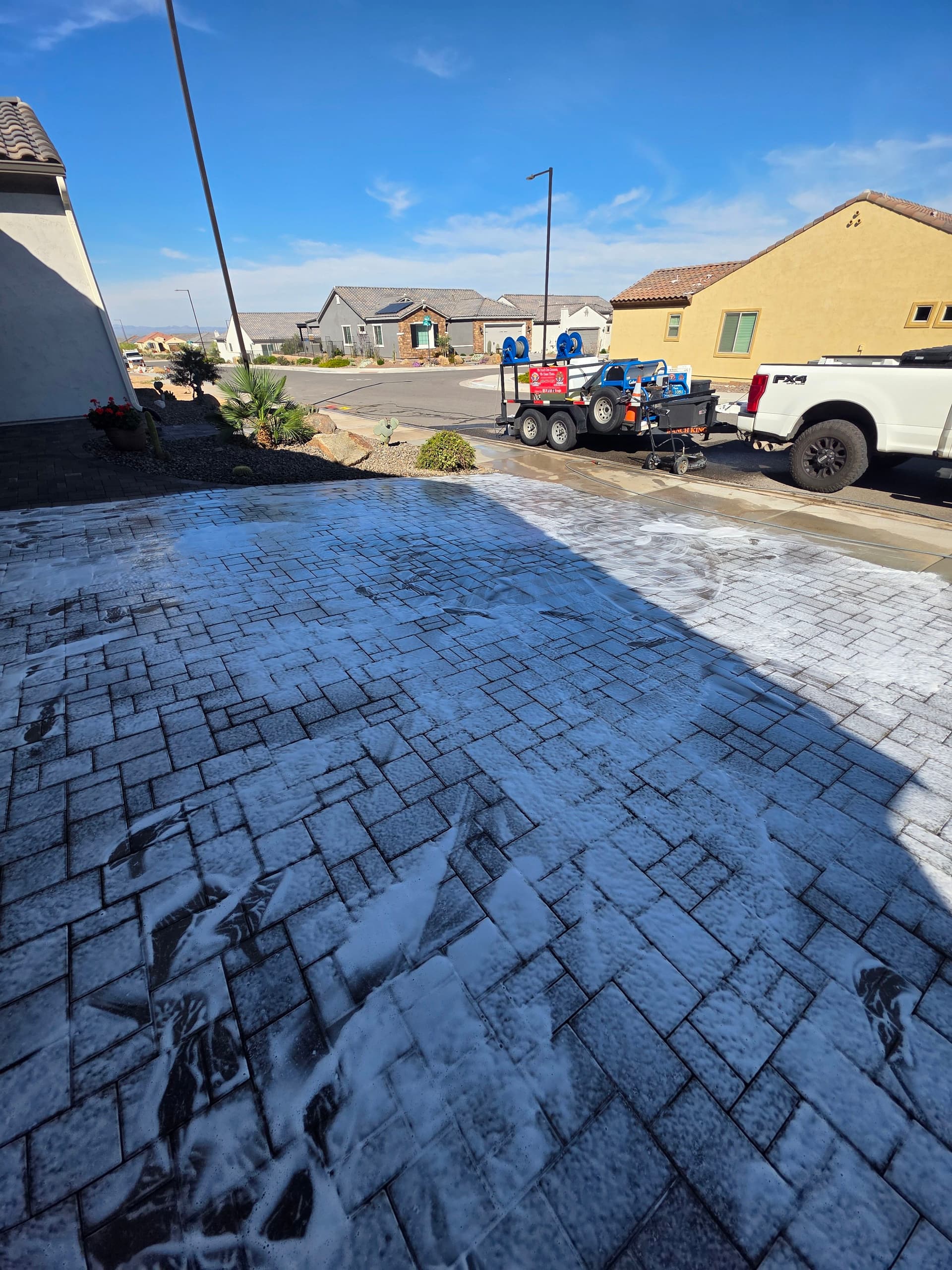 Paver and Driveway Cleaning Reveals Hidden Beauty image