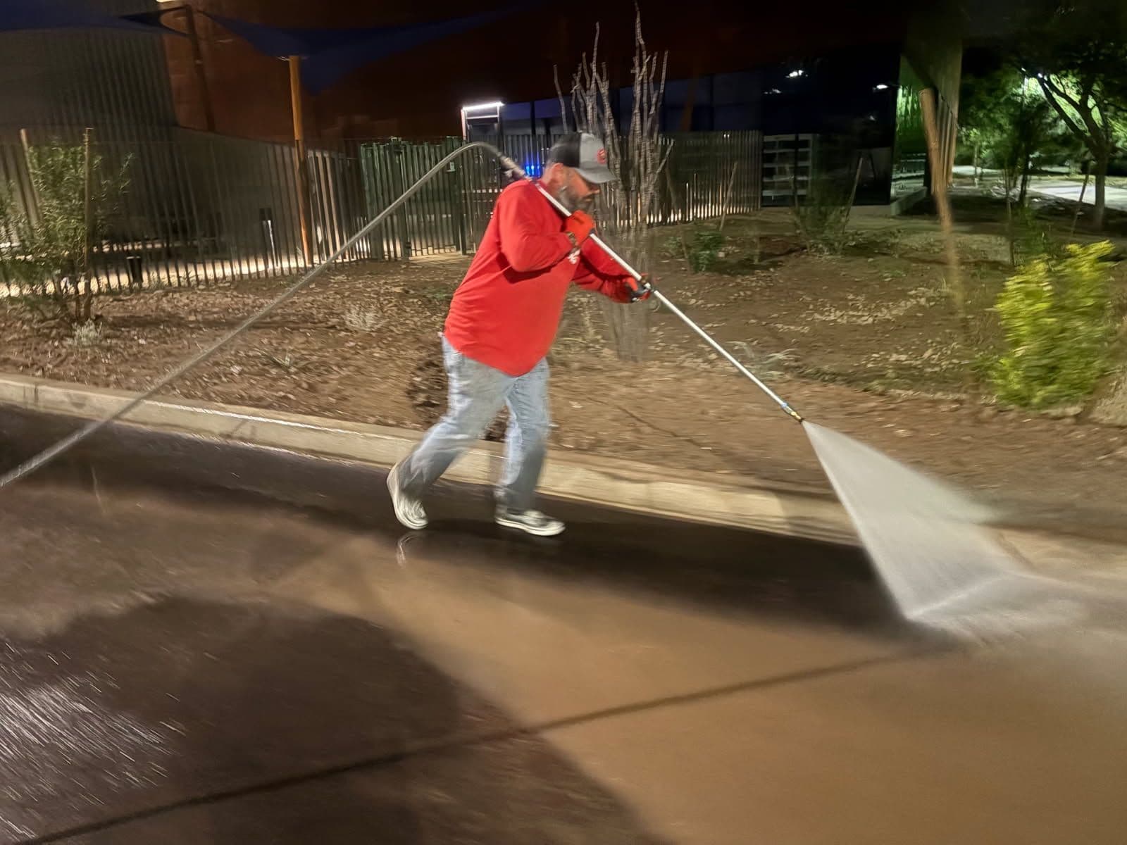 Gallery photos for Nighttime Post-Construction Asphalt Cleaning in Mesa: Image #1