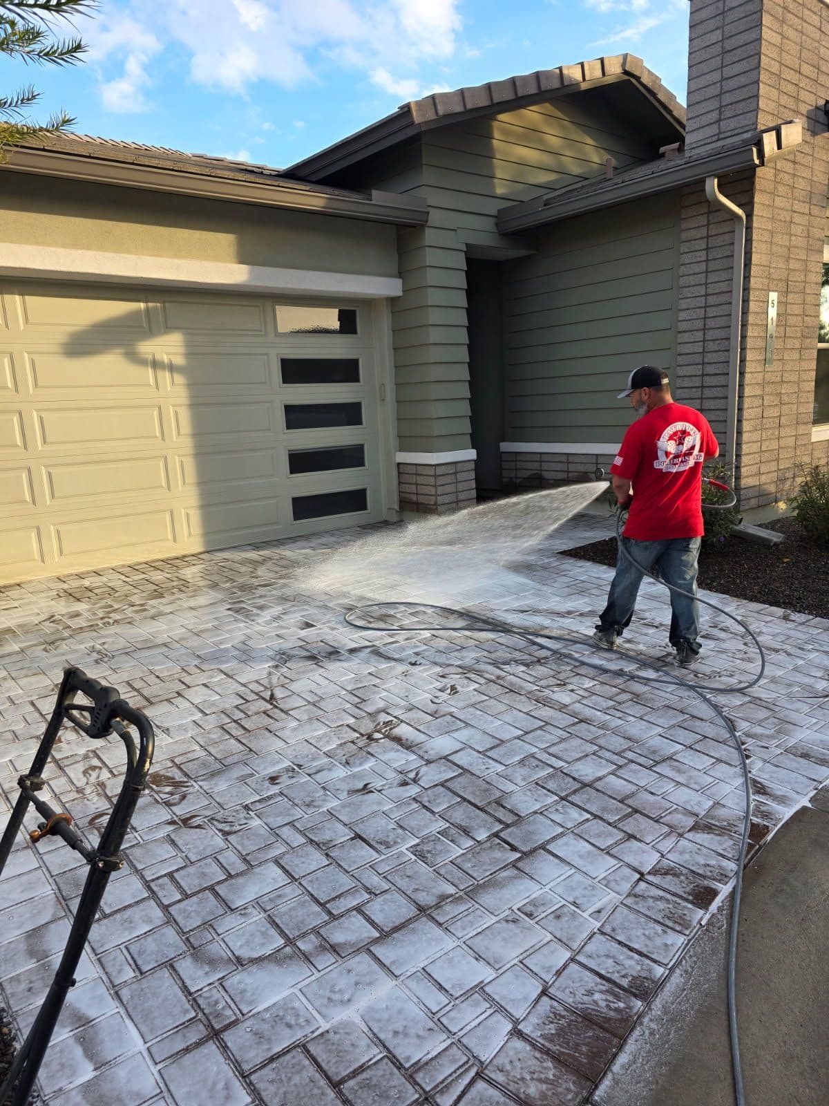 Driveway Prep for Sealing in Victory at Verrado image