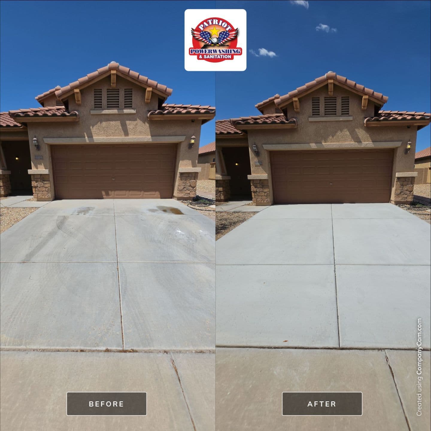 Featured post - Driveway Oil-Stain Removal in Surprise, AZ | Patriot Power Washing