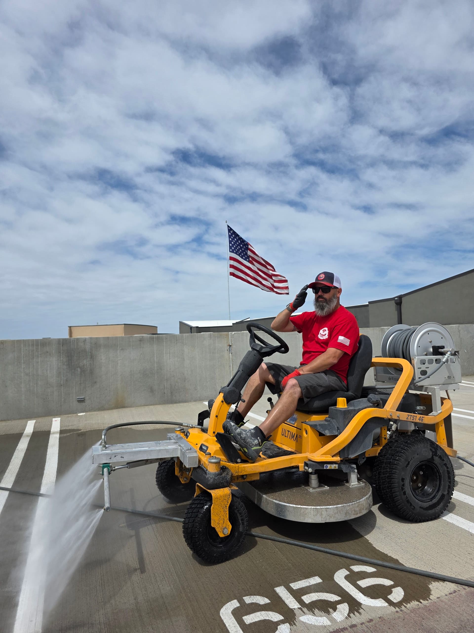 Parking Garage Pressure Washing in Scottsdale with The Beast image