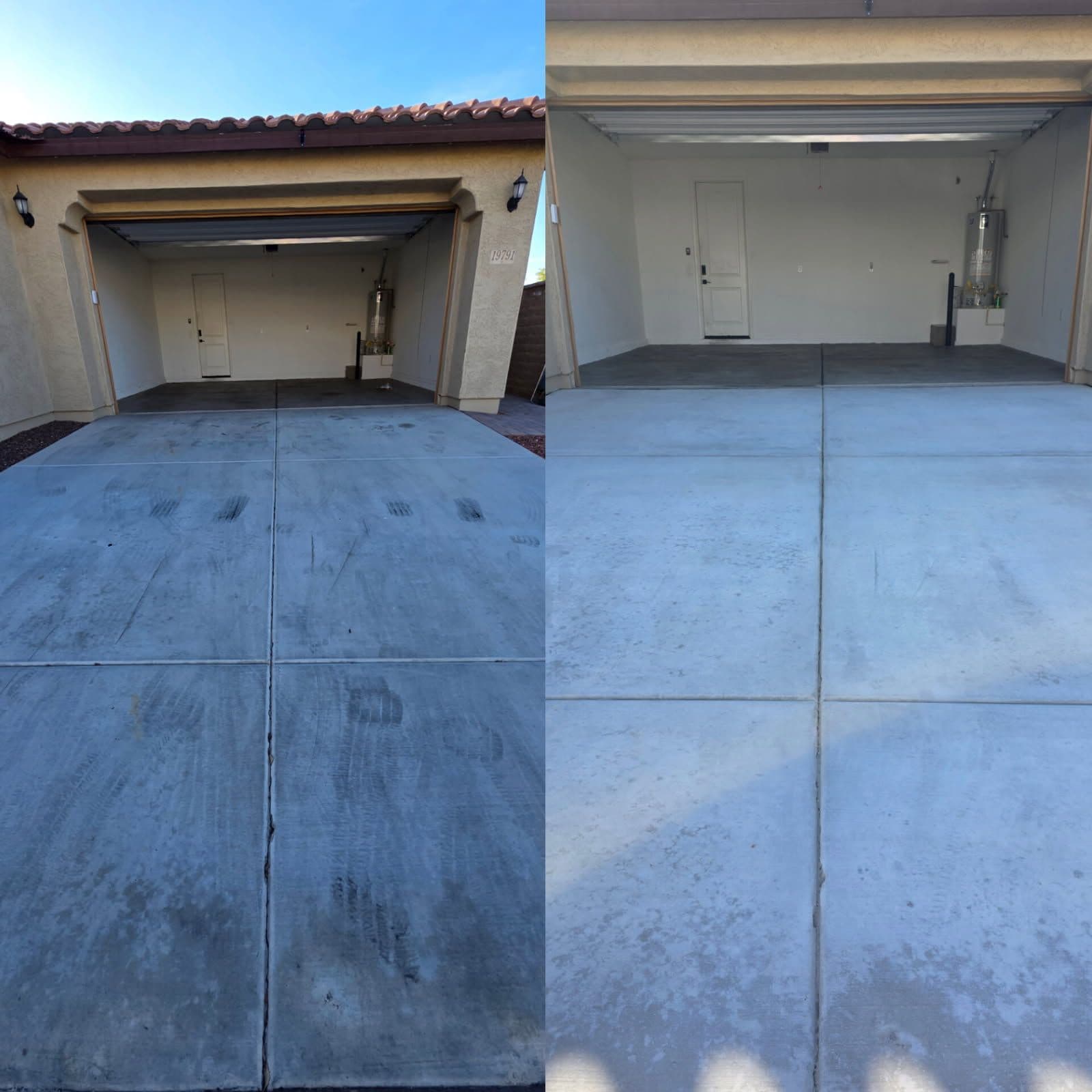 Oil-Stained Garage and Driveway Cleanup in Buckeye Arizona image