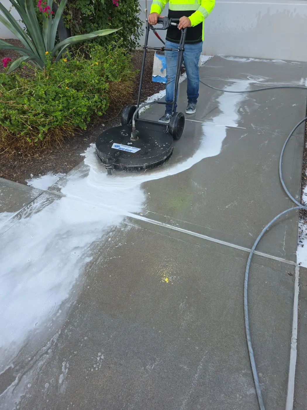 Patriot technician surface cleaning at a distribution facility