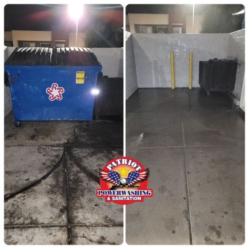 Dumpster Pad Cleaning